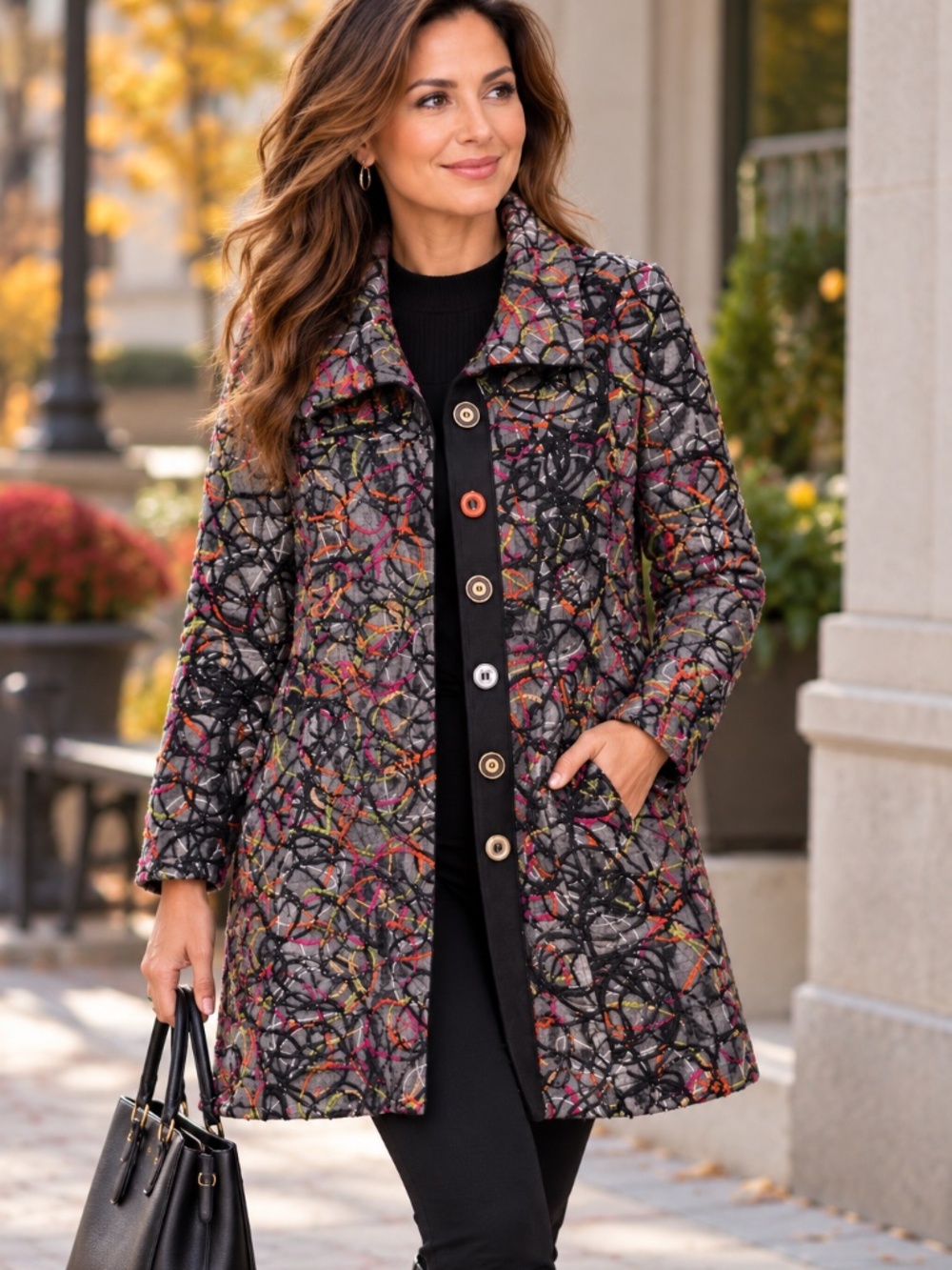 Pink Martini Wool-Blend-Coat - size XS